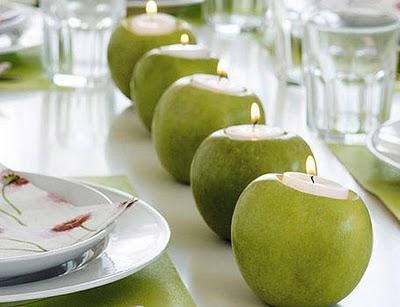 decorar con manzanas