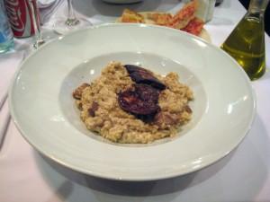 La Rambla Rissoto de ceps con foie fresco a la plancha