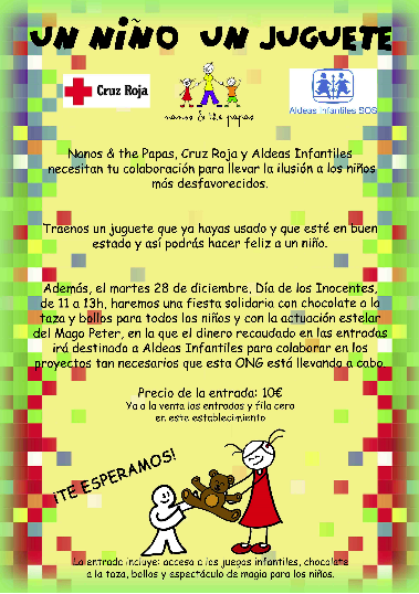 Nanos & the Papas, Cruz Roja y Aldeas Infantiles