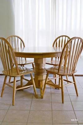 Mesas de roble antiguas