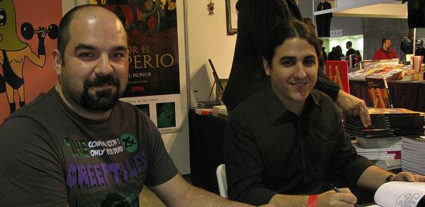 Julio Videras e Isaac Casanova en Expocómic