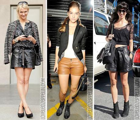Tendencia: los shorts de cuero