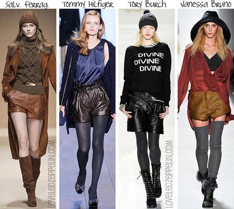 Tendencia: los shorts de cuero