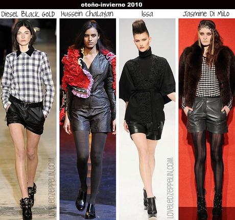 Tendencia: los shorts de cuero Tendencia: los shorts de cuero