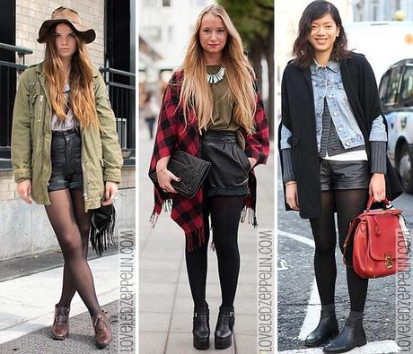 Tendencia: los shorts de cuero Tendencia: los shorts de cuero