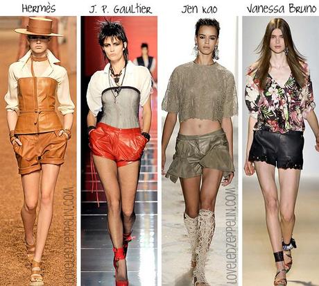Tendencia: los shorts de cuero