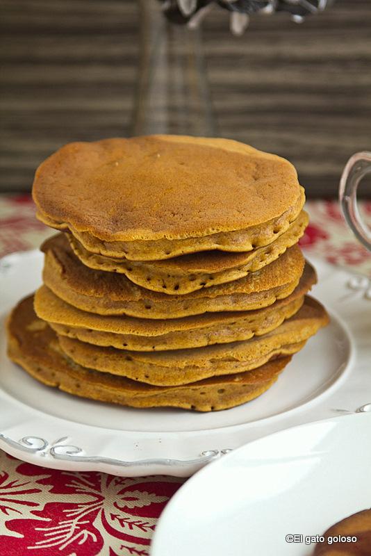 Panquecas de calabaza y jengibre