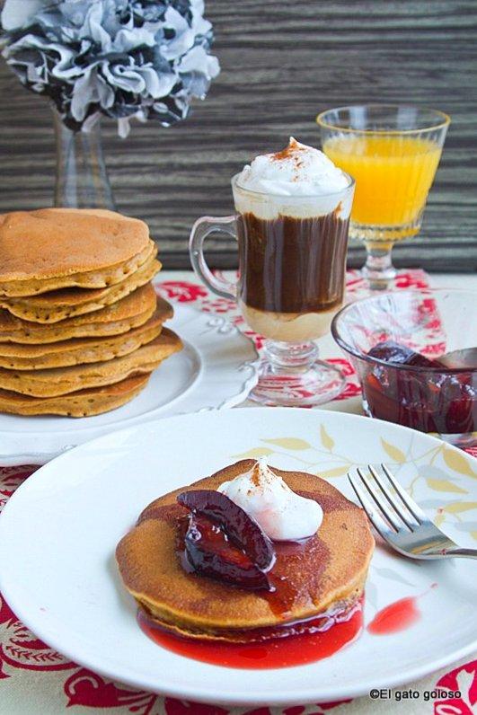 Panquecas de calabaza y jengibre