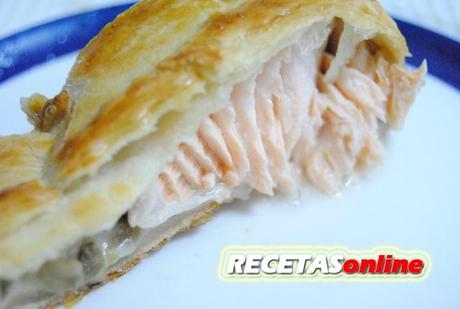 Hojaldre de salmón - Recetas de cocina RECETASonline Hojaldre de salmón - Recetas de cocina RECETASonline