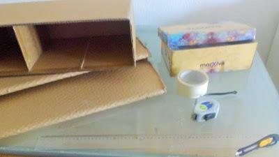 Mueble auxiliar de cartón