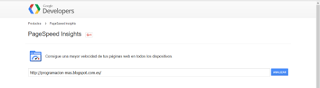Herramientas Online SEO - PageSpeed Insights