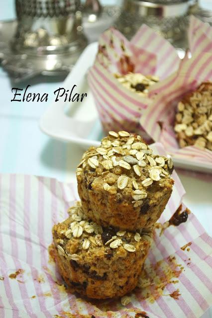 Muffins de avena y pedacitos de chocolate contra la vorágine sanvalentinesca