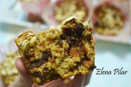 Muffins de avena y pedacitos de chocolate contra la vorágine sanvalentinesca