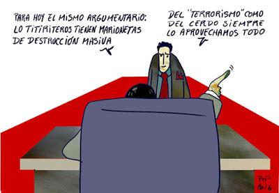 Los títeres “terroristas”.