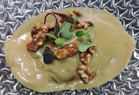 ravioli buey salsa de foie Sasha Bar Barcelona Baco y Boca