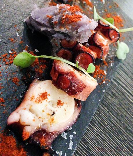 pulpo en Sasha Bar Barcelona Baco y Boca