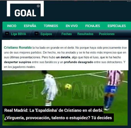 Reacción de la prensa con el penalti a lo Cruyff de Messi y la espaldinha de Cristiano Ronaldo