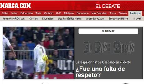 Reacción de la prensa con el penalti a lo Cruyff de Messi y la espaldinha de Cristiano Ronaldo