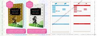 Agenda para blogueros (papel y/o pdf) y portada personalizable  ¡YA!