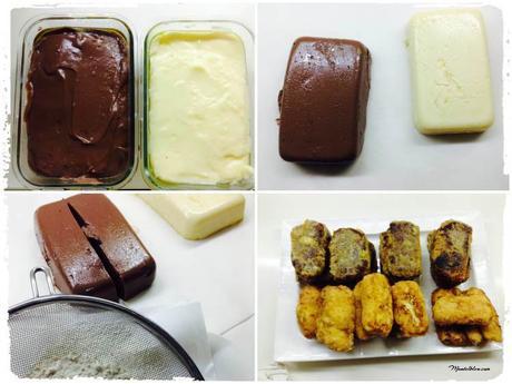 Torrijas de crema y de chocolate Torrijas elaboración_Fotor