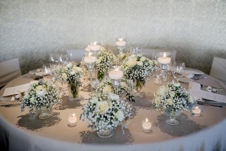 Una boda de invierno en Barcelona decoración mesa paniculata www.bodasdecuento.com