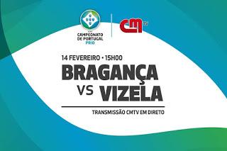 Victoria del Vizela en casa del Bragança (0-2) en el primer encuentro de la fase de subida del Campeonato de Portugal Prio