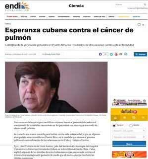 Esperanza cubana contra el cáncer de pulmón