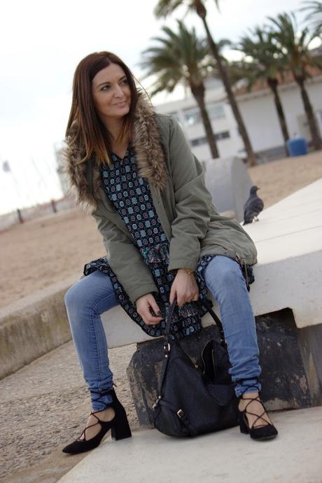 Con vestido boho Con vestido boho