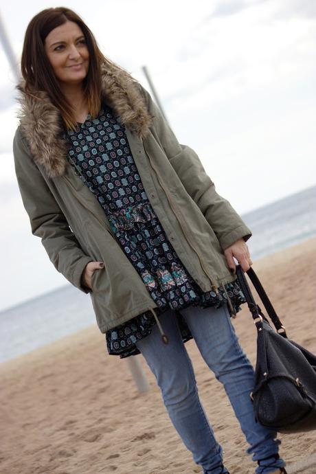 Con vestido boho Con vestido boho