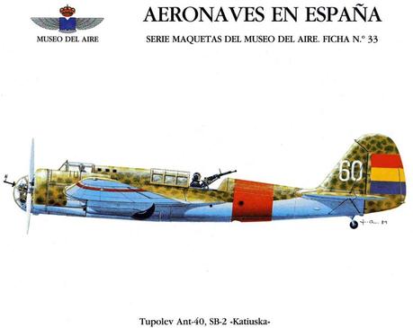 GUERRA CIVIL ESPAÑOLA: Tupolev SB-2 