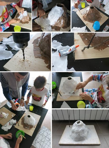 Diy volcán casero para el cole
