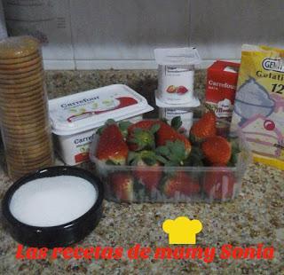 TARTA DE FRESAS Y YOGUR