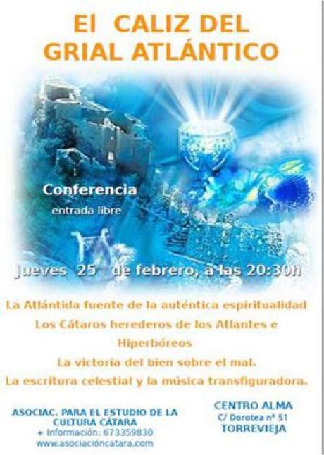 El Calíz del Grial Atlántico Conferencia Gratuita-Torrevieja