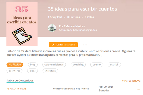 Cómo publicar en Wattpad (tutorial)