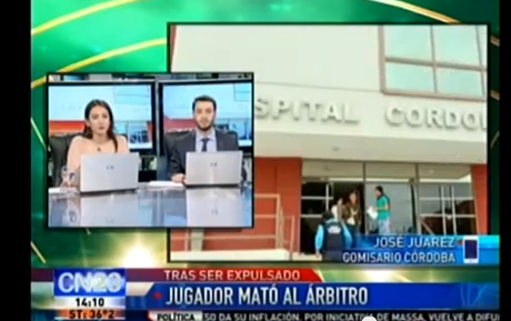 Mató al árbitro tras ser expulsado en Córdoba (Argentina)
