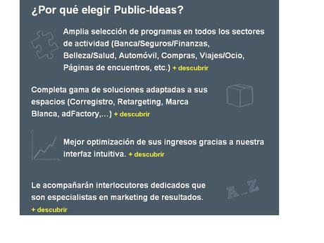 Plataforma de afiliados Public ideas