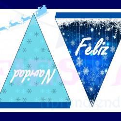 banderin navidad fiestas personalizadas