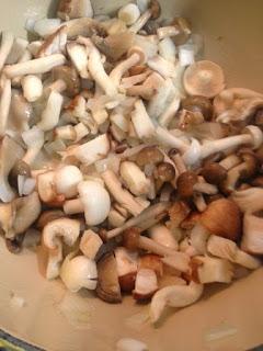 ARROZ ROJO CON CALABAZA, SETAS PASAS Y PIÑONES