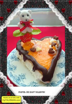 PASTEL DE SANT VALENTIN  DE NATA Y YEMA