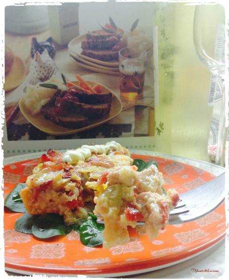 Pastel de lomo, puerro y pimiento último