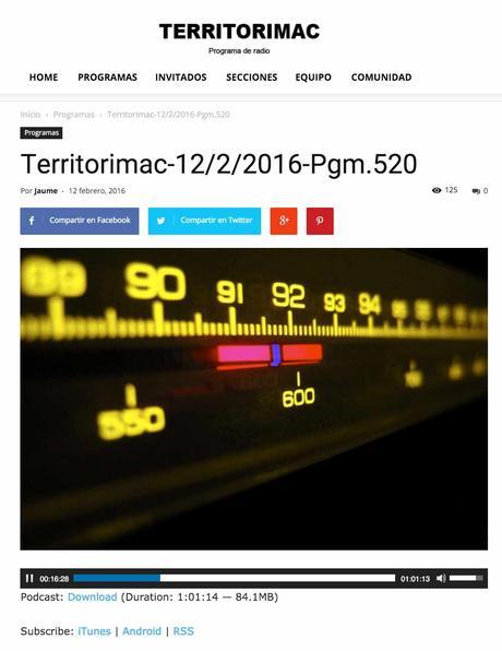 Hablando de moda sostenible en TerritoriMac.com nº 520