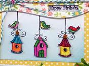 Scrapbooking tarjeta: "Happy Birthday"