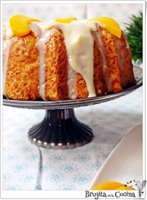 Bundt Cake de Melocotón a la vainilla y cardamomo