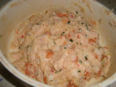 HAMBURGUESA DE SALMÓN Y GAMBAS