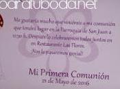 Invitaciones para Comunión
