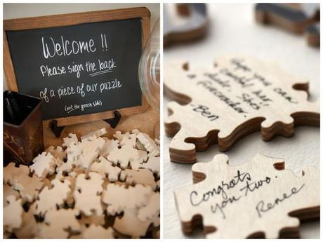 Puzzle como libro de firmas para tu boda - Foto: www.sweetbodas.blogspot.de