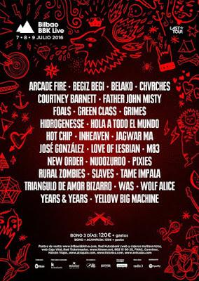 Bilbao BBK Live 2016: Belako, Nudozurdo, Triángulo de Amor Bizarro, Hidrogennese...