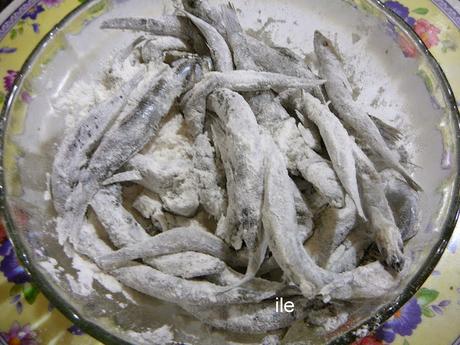 Cornalitos fritos - pescaditos fritos