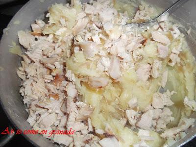 Budin de carne de cocido