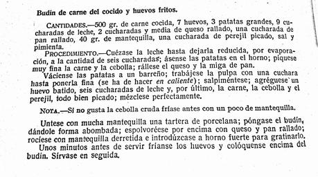 Budin de carne de cocido